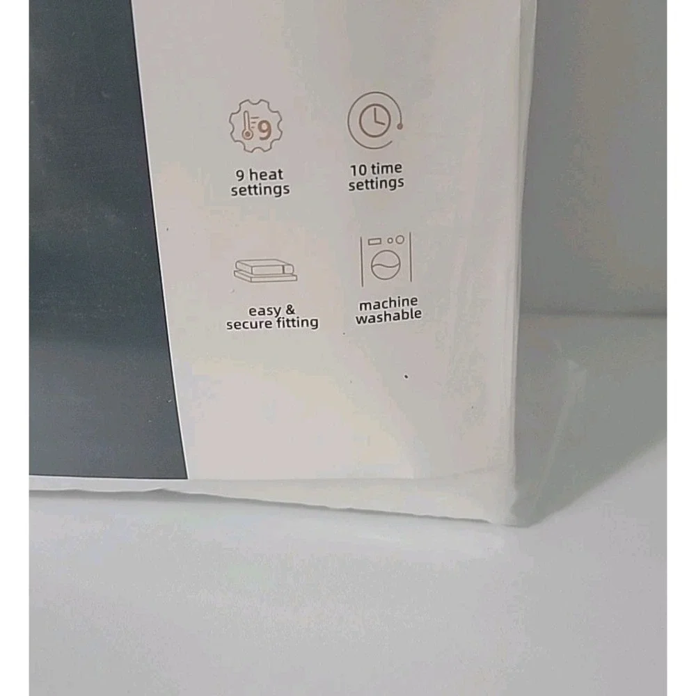 Bwarm Supreme Heated Mattress Pad, Queen Size, 9 Heat Settings 10 Time Sittings